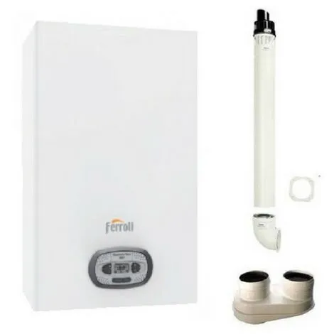 Chaudière à Condensation Au Méthane Ou Au GPL FERROLI Bluehelix Pro RRT 24 C Avec Kit D'évacuation Des Fumées | Blanc 2 Chaudière à Condensation Au Méthane Ou Au GPL FERROLI Bluehelix Pro RRT 24 C Avec Kit D'évacuation Des Fumées | Blanc – Image 2
