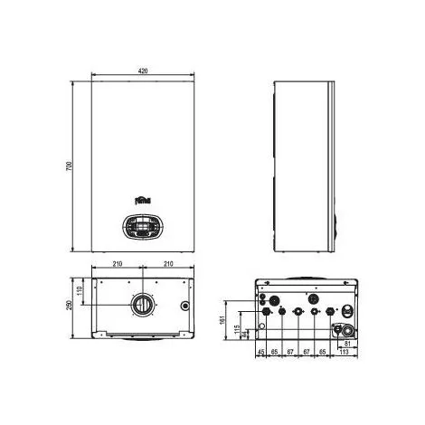 Chaudière à Condensation Au Méthane Ou Au GPL FERROLI Bluehelix Pro RRT 24 C Avec Kit D'évacuation Des Fumées | Blanc 3 Chaudière à Condensation Au Méthane Ou Au GPL FERROLI Bluehelix Pro RRT 24 C Avec Kit D'évacuation Des Fumées | Blanc – Image 3