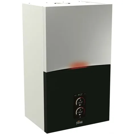 Chaudière Murale à Condensation FERROLI Bluehelix Maxima 34 C Avec Télécommande Connect | Blanc Et Noir 1 Chaudière Murale à Condensation FERROLI Bluehelix Maxima 34 C Avec Télécommande Connect | Blanc Et Noir