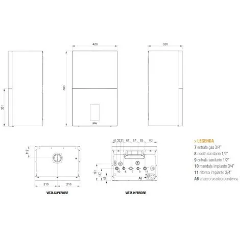 Chaudière Murale à Condensation FERROLI Bluehelix Maxima 34 C Avec Télécommande Connect | Blanc Et Noir 2 Chaudière Murale à Condensation FERROLI Bluehelix Maxima 34 C Avec Télécommande Connect | Blanc Et Noir – Image 2